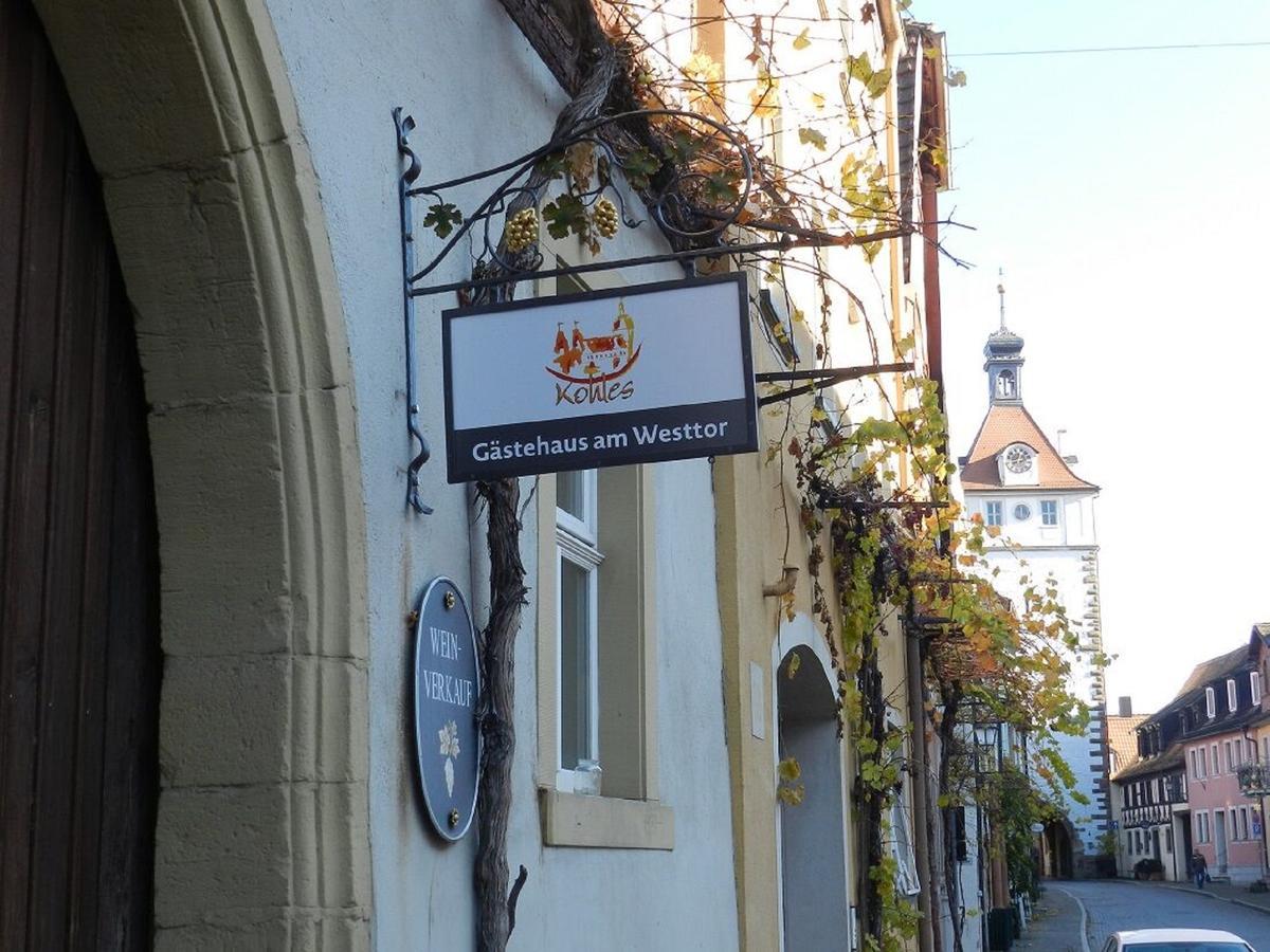 Gaestehaus Am Westtor Prichsenstadt Εξωτερικό φωτογραφία